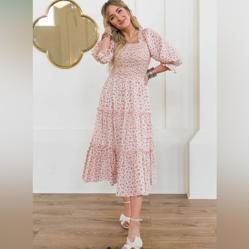 Ivy City Co MADELINE DRESS IN PINK Size S